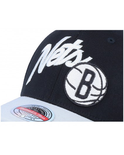 NBA Snapback M&N Arched Script Brooklyn Nets
