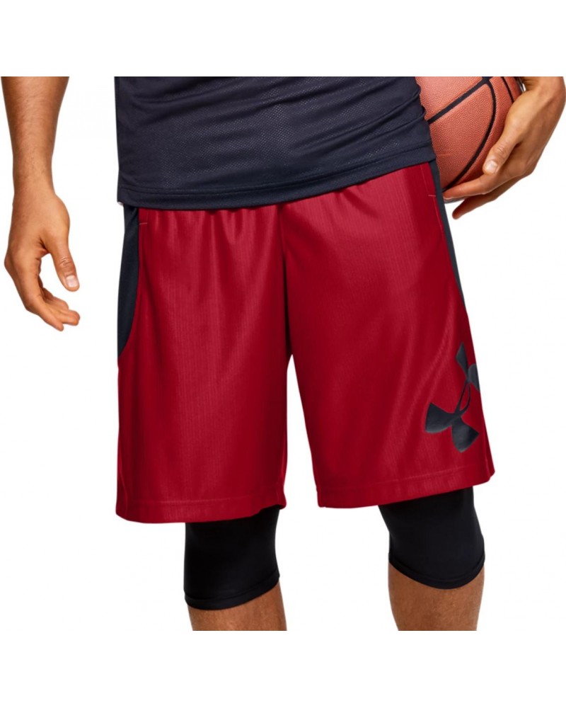 Pantalón Corto Baloncesto Armour Perimeter Rojo