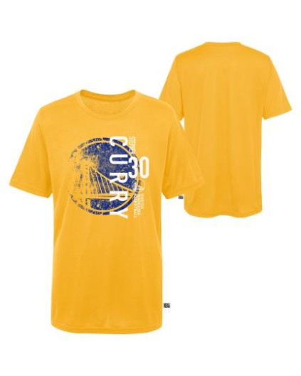 Camiseta Niños NBA Stephen Curry Warriors Amarilla