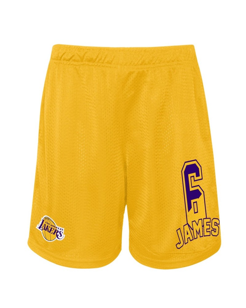 Pantalon Corto No Lebron James Lakers amarillo
