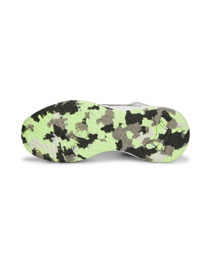 Zapatilla de Baloncesto Puma Playmaker Pro Mid "Blanca y Gris"