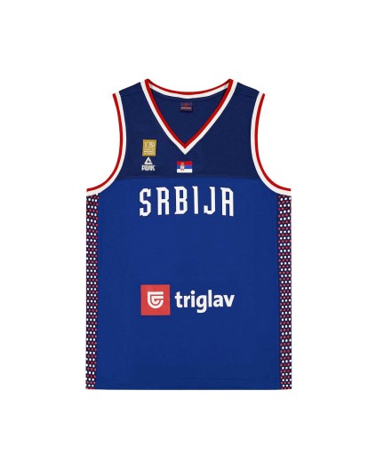 Camiseta Baloncesto FIBA Serbia Mundial 2023 Azul