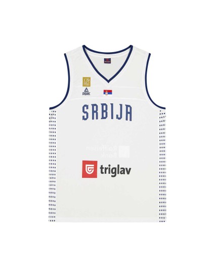 Camiseta Baloncesto FIBA Serbia Mundial 2023 Blanca