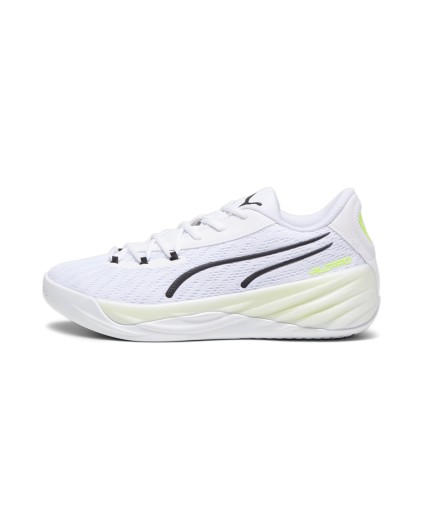 Zapatilla de Baloncesto Puma All Pro Nitro "Blanca y Lima"