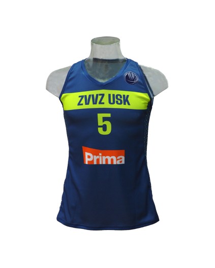 Camiseta Femenina Maite Cazorla ZVVZ USK Praha Azul