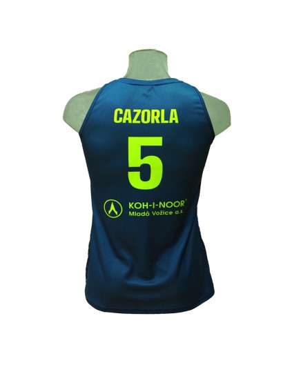 Camiseta Femenina Maite Cazorla ZVVZ USK Praha Azul