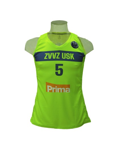 Camiseta Femenina Maite Cazorla ZVVZ USK Praha Amarilla