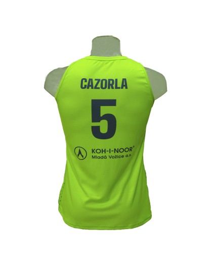 Camiseta Femenina Maite Cazorla ZVVZ USK Praha Amarilla