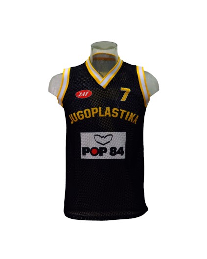 Camiseta Réplica Toni Kukoc Jugoplastika Negra