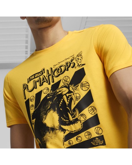 Camiseta Hoops Puma Amarilla