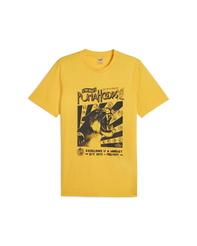 Camiseta Hoops Puma Amarilla