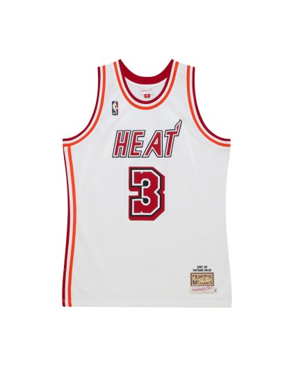 Swingman NBA Dwyane Wade Miami Heat Blanca 2007-2008