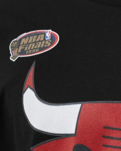Camiseta NBA Team Logo Tee Chicago Bulls Negra