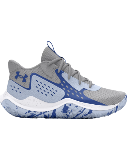 Zapatilla de Baloncesto Niños Under Armour UA GS Jet 23 Gris y Azul