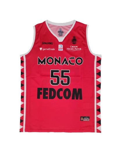 Camiseta Roja Mike James AS Mónaco Basket