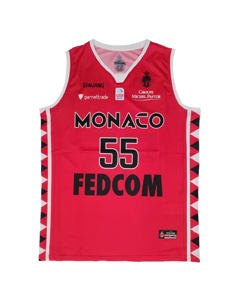Camiseta Roja Mike James AS Mónaco Basket