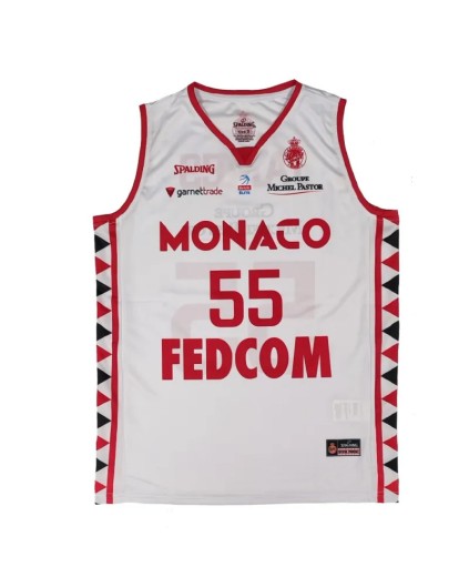 Camiseta Blanca Mike James AS Mónaco Basket