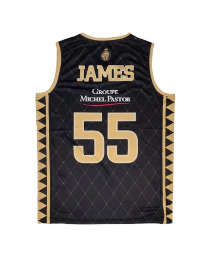 Camiseta Negra Mike James AS Mónaco Basket