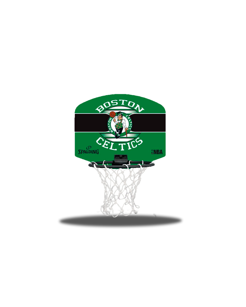 Minicanasta Spalding de los Boston Celtics.