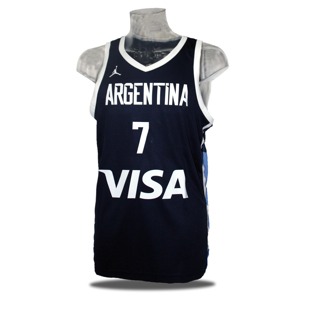 Esperanzado Marinero hipótesis Camiseta Navy Facundo Campazzo de Argentina | Camisetas FIBA