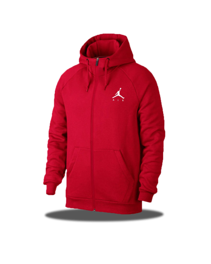 Jordan Jumpman Fleece Men's Full-Zip Hoodie Red