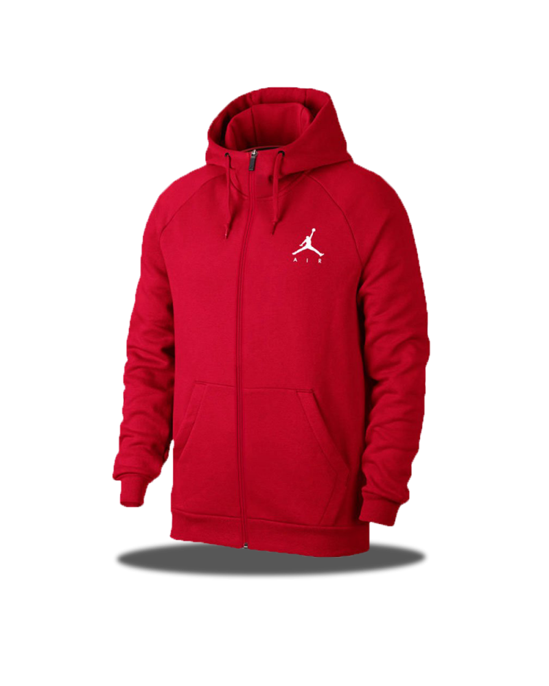 Jordan Jumpman Fleece Men's Full-Zip Hoodie Red