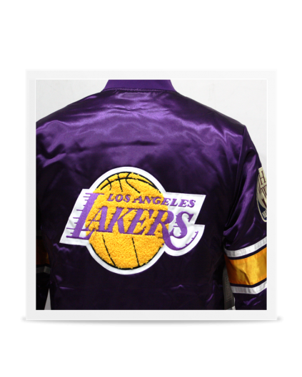 Heavy Satin Jacket Los Angeles Lakers