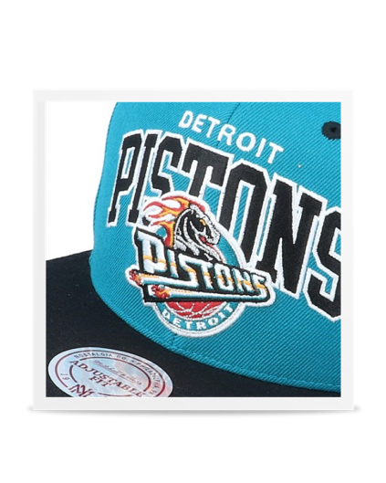 Gorra M&N Arch Team 2 Tones Detroit Pistons