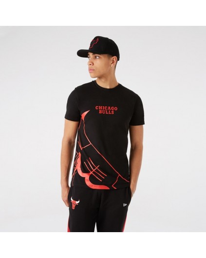 Camiseta NBA New Era Enlarged Logo Chicago Bulls | Camisetas NBA