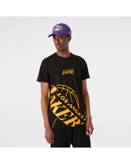 Camiseta NBA New Era Enlarged Logo Los Angeles Lakers | Camisetas NBA