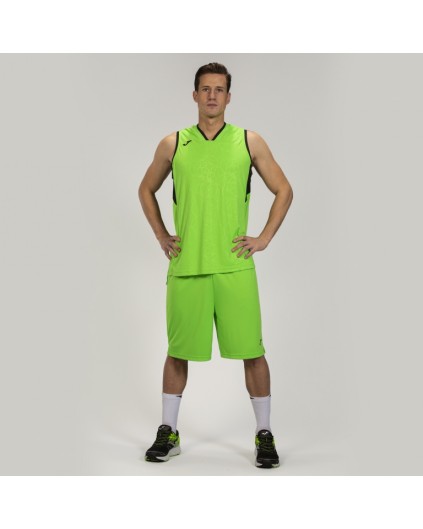 Joma Campus equipación baloncesto verde fluor