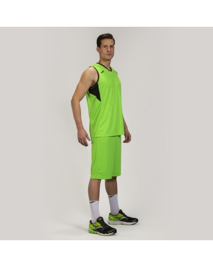 Joma Campus equipación baloncesto verde fluor