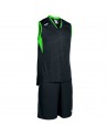 Joma Campus equipación baloncesto negro y fluor
